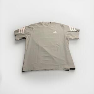 Adidas Sample Men’s Gray Teal Climacool Short Sleeve Athletic Shirt Medium (A1)